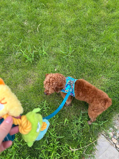 Rope Knot Chew-Resistant Monster Squeaky Dog Toy