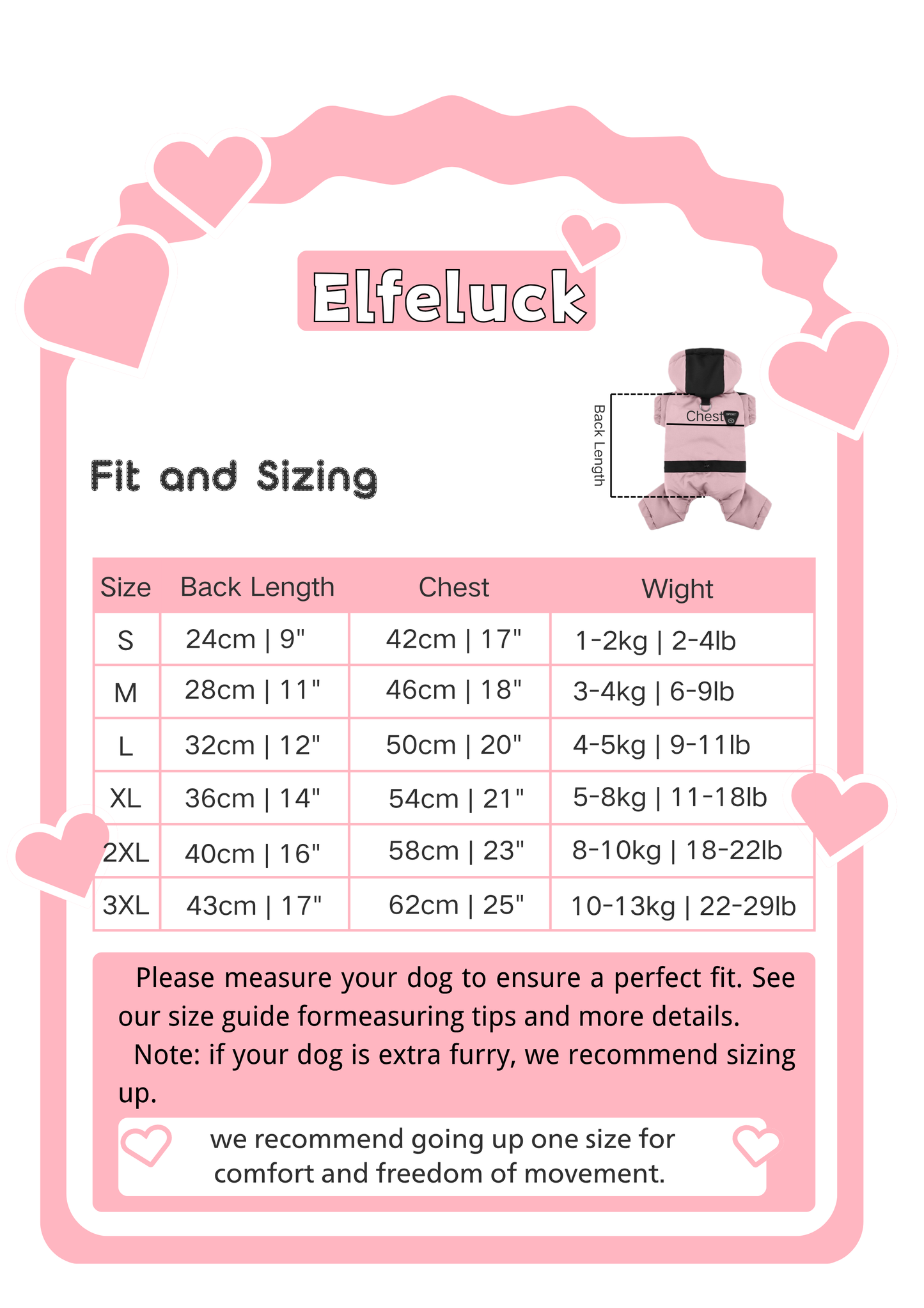 Waterproof Graphene Padded Jacket | for small dog