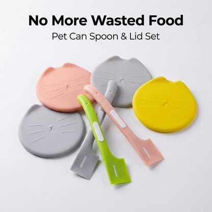 Pet Can Spoon & Can Lid – Keep Food Fresh (2 Pieces)