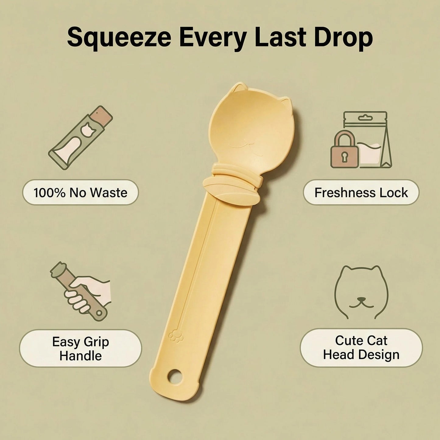 Cat Food Strip Squeezer—— Avoid waste (2 Pieces)